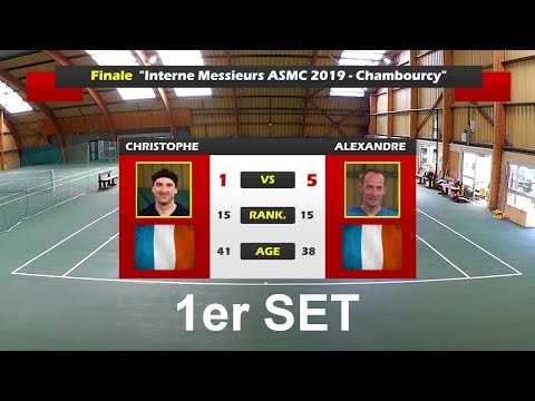 Christophe (15) vs Alexandre (15) - Finale Interne ASMC - 1er set - 25/06/2019