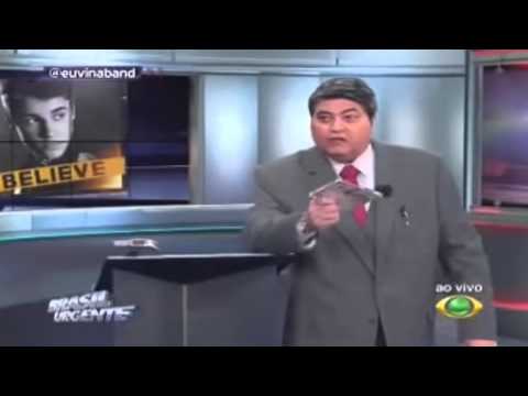 [OFICIAL] Datena quebra CD de Justin Bieber ao vivo em programa da Band Brasil Urgente 24/01/2014