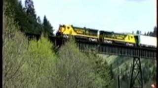 preview picture of video 'Camas Prairie Railnet on the 2nd Subdivision, April 2000'