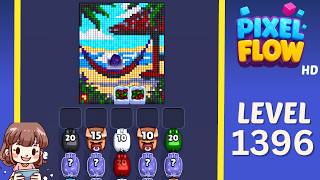 Pixel Flow Level 1396 Solution Walkthrough