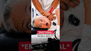 NECK CRACK HAD HER SHEDDING PAIN & TEARS‼️ #chiropractic #backpain #neckpain #trending