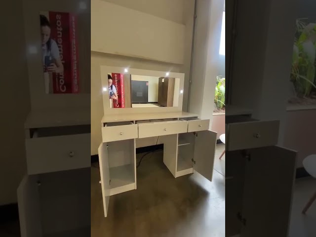 Penteadeira Camarim Margot 2 Portas 3 Gavetas Porta Jóias Branco - Panorama Móveis