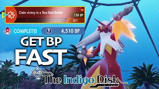 The FASTEST Way To Get BP Points In Indigo Disk DLC *SOLO EASY* GUIDE