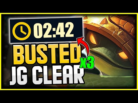 BEST RAMMUS JUNGLE ROUTES FOR 1v5 | Full HP Level 3 Ganks 2:40 Every Time - League of Legends