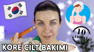 KORE CİLT BAKIMI 🇰🇷10 ADIMDA CAM CİLT 💛