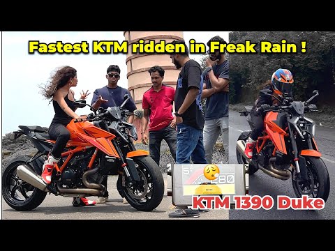 Fastest KTM in the 🌍| KTM 1390 Duke ride in the rain 🫨