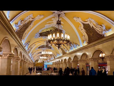 Komsomolskaya metro station, Moscow, Russia 🇷🇺🤩🚇