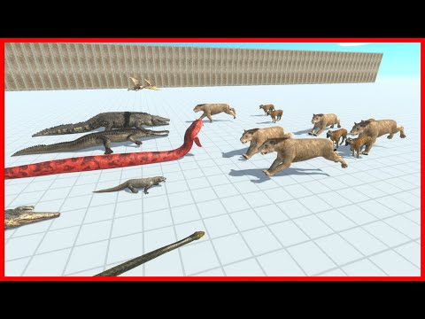 SMILODON & TIGER VS FACTIONS ($imiliar Price)- ANIMAL REVOLT BATTLE SIMULATOR
