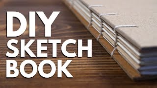 DIY SKETCHBOOK // Making a Sketchbook &amp; Drawing in it