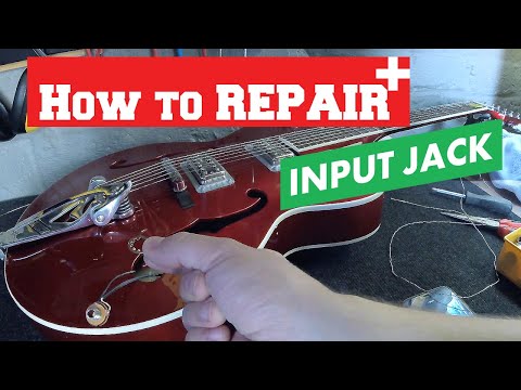 How to repair input jack on guitar ( step by step guide )