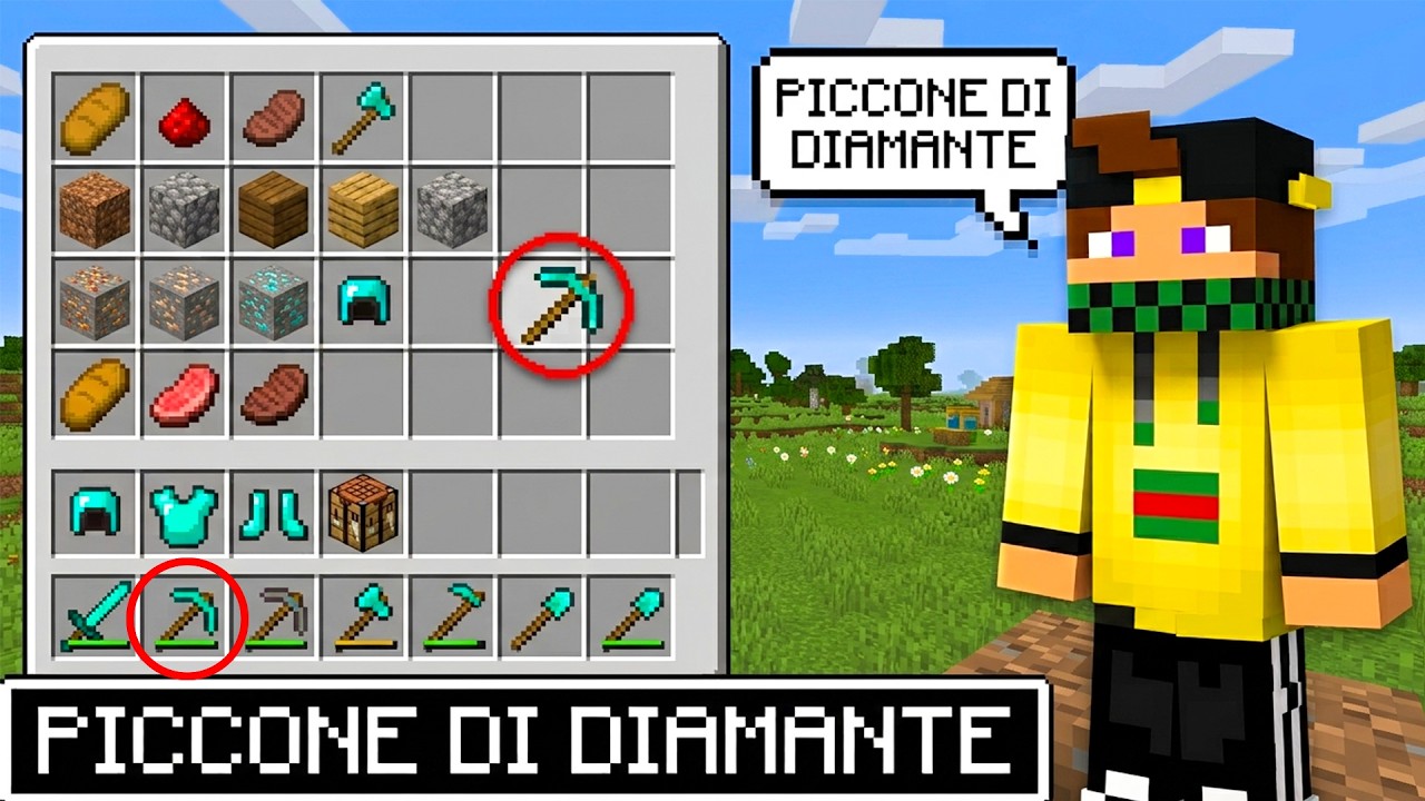 MINECRAFT MA SE PRONUNCI UN BLOCCO, SPARISCE DALL'INVENTARIO