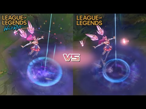 Star Guardian Kai'sa (Wild Rift) VS Star Guardian Kai'sa (LoL PC) skin comparison 🐇🌟