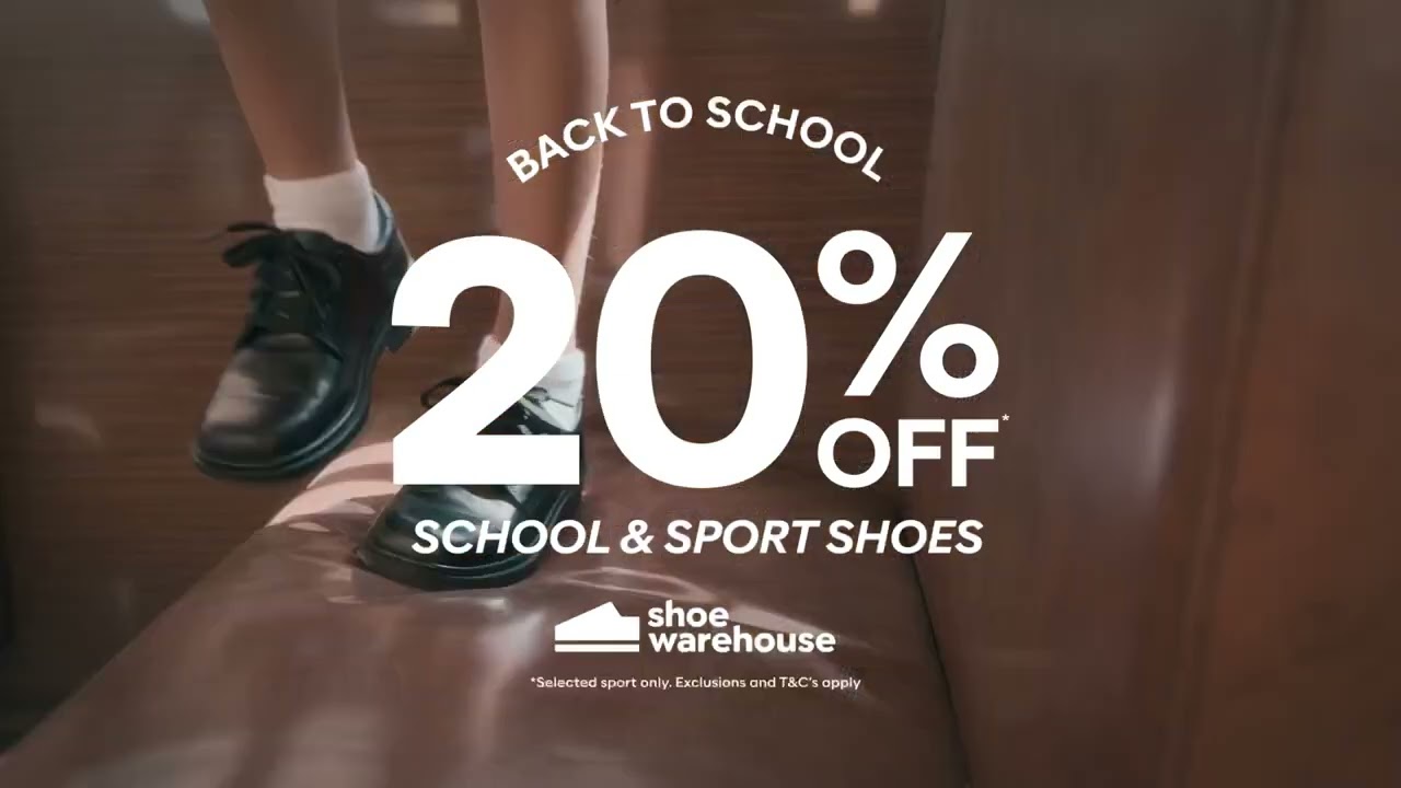 20% OFF* SCHOOL SHOES