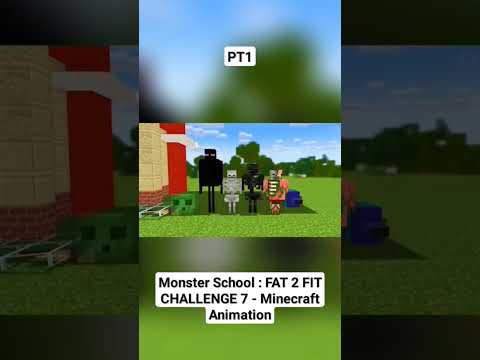 Monster School : FAT 2 FIT CHALLENGE 7 - Minecraft Animation