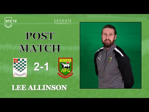 Lee Allinson post match v CHESHAM UTD - 24 October 2023
