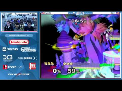 Apex 2016: SSBM Top 16 Kaeon Vs BORP