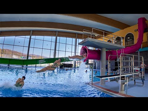 🚀 Human CANNONBALL Slide?! This Water Park is INSANE! 💥