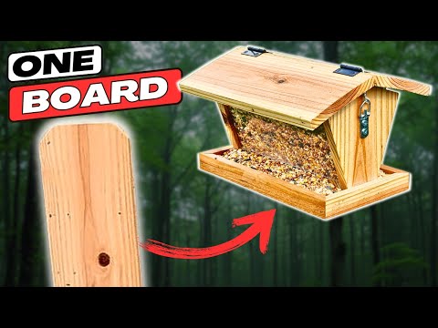 Make a Stylish Cedar Bird Feeder for Cheap!