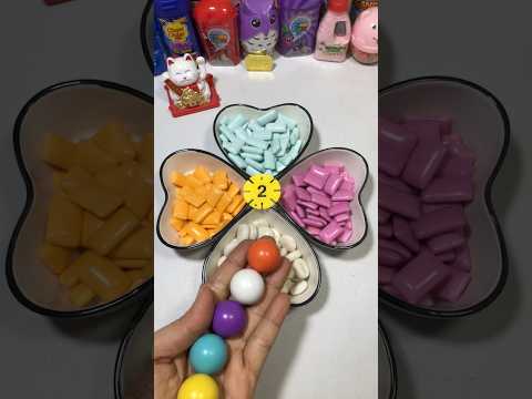 Surprise gummy ball 🌈🍊🍇🍎🍋 #foryou #shortsviral