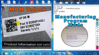 HP Laptop MPM UNLOCK Method || AK Computers || HP || Product Information Invalid