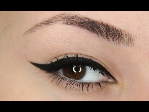 Winged Eyeliner Tutorial - NYX Epic Black Mousse Liner review/demo!
