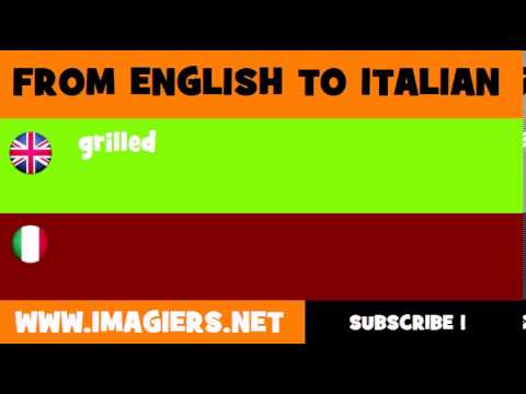 How to say grilled in Italian