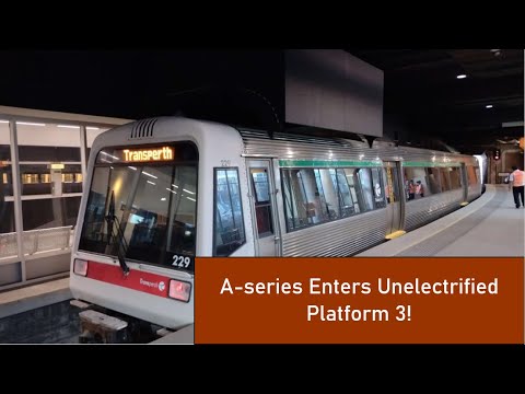 Transperth A-Series Train Enters Unelectrified Perth Station Platform 3; Causing Massive Disruptions