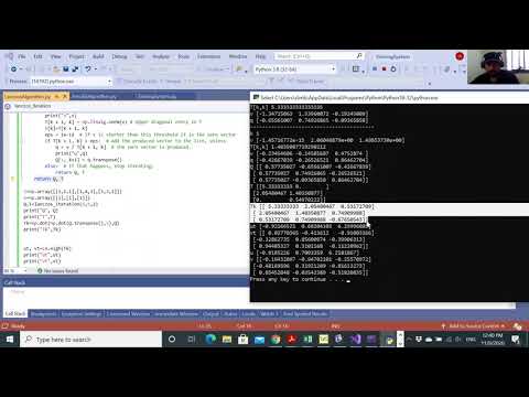 How to implement the Lanczos Iteration ?