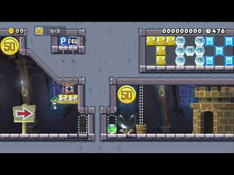 By 雨宫美雪  ★~ One Screen Puzzle6 ~★ by SR|Cindy - Super Mario Maker 2 - No Commentary 1bw