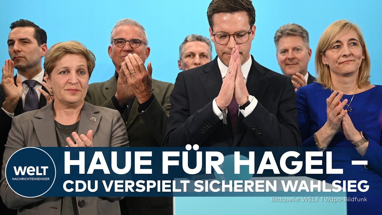 BADEN-WÜRTTEMBERG: Wahl wohl verhagelt ‒ Bittere Niederlage für die CDU droht | WELT Analyse
