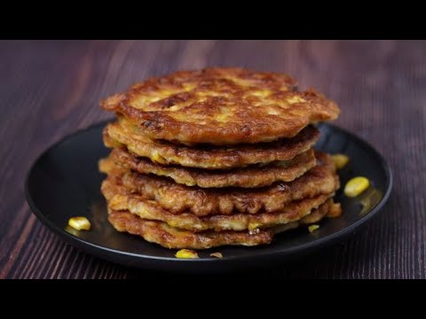 Easy corn recipe | how to make sweet corn cakes |  how to make crispy corn fritters