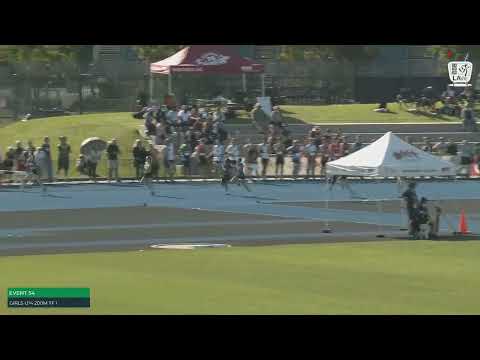 U14 Girls 200m Timed Final 1: 2022 Commonwealth Bank State Track and Field Championships // LAVicTV