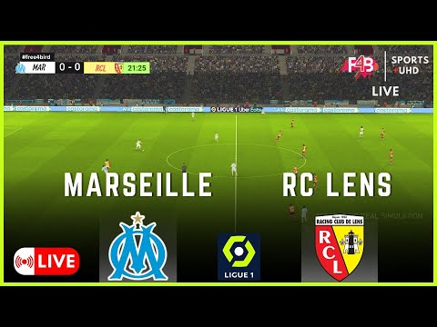 MARSEILLE VS RC LENS  EN DIRECT | LIVE | Ligue 1 2024 | .SIMULATION & SCORE EN DIRECT 