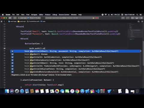 Email Authentication in SwiftUI - Email Login In SwiftUI - Firebase Email Authentication in SwiftUI