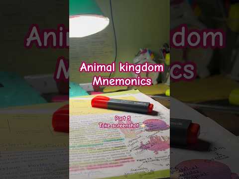Animal kingdom mnemonics #neet2024 #neet2025 #neetbiology #neetncertbiology #neetpreparation #neet