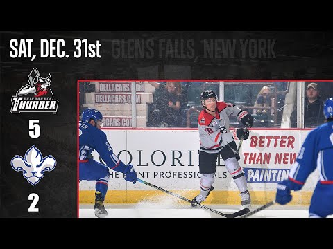 12/31/22 Adirondack Thunder 5 - Trois-Rivieres Lions 2
