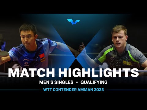 Yan Sheng vs Laurens Devos | MS Qual | WTT Contender Amman 2023