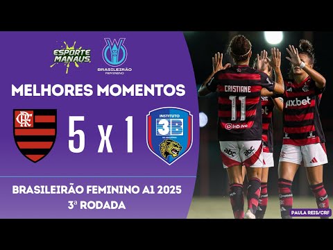 Gols e lances de Flamengo x Instituto 3B