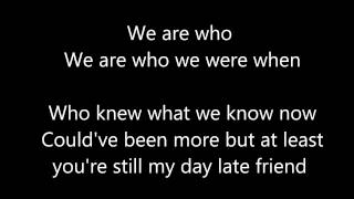 A Day Late by Anberlin w/ lyrics