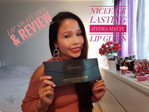 LIP SWATCHES &REVIEW || 12 NICEFACE LIPSTICK ||IRNAVR🖤