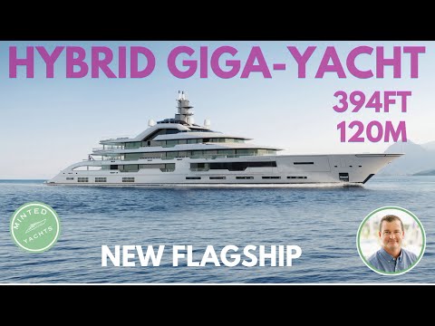 394ft Amels 120m Hybrid-Electric Giga-Yacht: Incredible Masterpiece of Innovation & Luxury Design