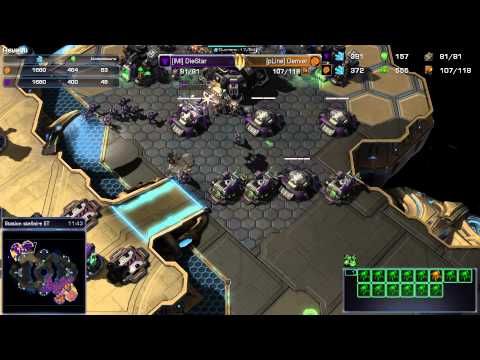 (HD893) Diestar vs Denver - TvZ - Heart of the Swarm [FR]