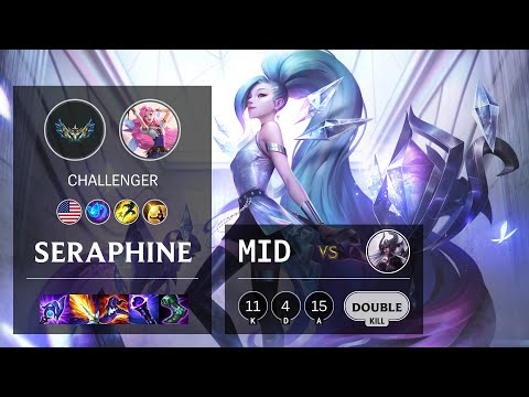 Seraphine Mid vs Syndra - NA Challenger Patch 12.2