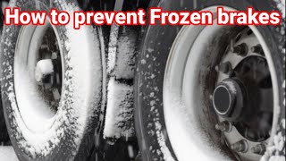 How to prevent your semi truck and trailer Brakes from freezing