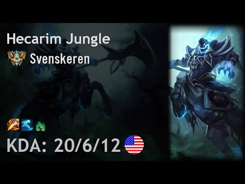 Hecarim Jungle vs Evelynn - Svenskeren - NA Challenger Patch 6.21
