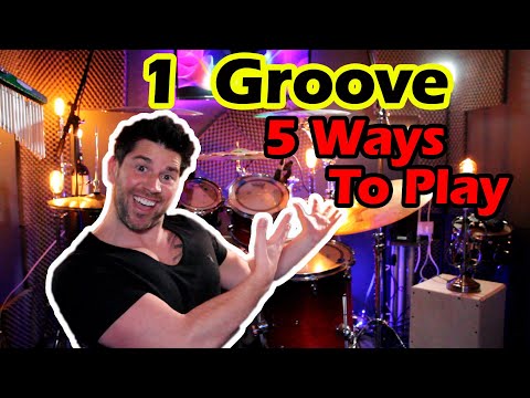 1 Groove - 5 ways To Play On The Drum Kit -Tutorial By Steve Howard