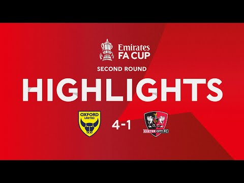 HIGHLIGHTS: Oxford United 4 Exeter City 1 (26/11/22) FA Cup R2 | Exeter City Football Club