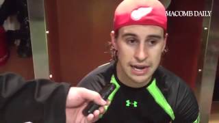 Brendan Smith says never count the Wings out in any series. Just look at late season. #RedWings