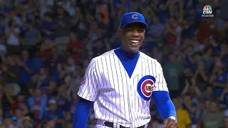 STL@CHC: Chapman retires side with just three pitches