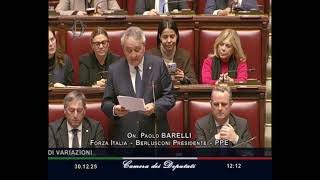 BARRELLI: “SPREAD RECORD, TAGLIO IRPEF E 20 MLD IN SANITÀ E LAVORO: FI DICE SÌ ALLA MANOVRA”